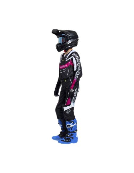 Maillot cross enfant Troy Lee Designs 2026 SE Pro Salvo - Noir Blanc