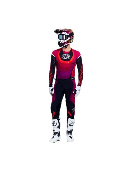 Pantalon cross Troy Lee Designs 2026 SE Ultra Vision - Noir Fuchsia
