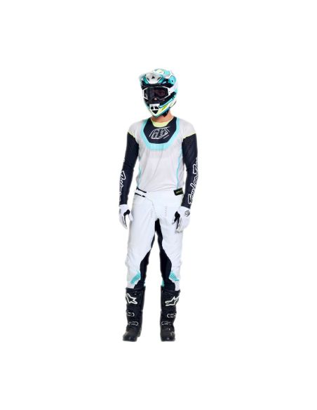 Maillot cross Troy Lee Designs 2026 SE Ultra Vision - Blanc Gris