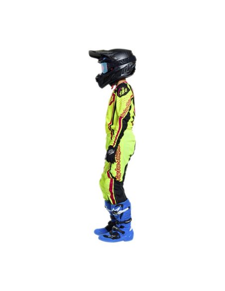 Maillot cross enfant Troy Lee Designs 2026 GP Pro Roller - Jaune fluo Fuchsia
