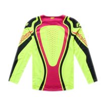 Maillot cross enfant Troy Lee Designs 2026 GP Pro Roller - Jaune fluo Fuchsia 2