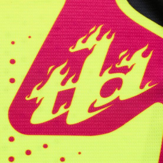 Maillot cross enfant Troy Lee Designs 2026 GP Pro Roller - Jaune fluo Fuchsia