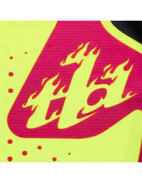 Maillot cross enfant Troy Lee Designs 2026 GP Pro Roller - Jaune fluo Fuchsia