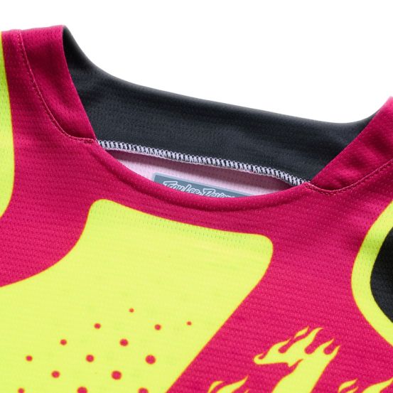 Maillot cross enfant Troy Lee Designs 2026 GP Pro Roller - Jaune fluo Fuchsia