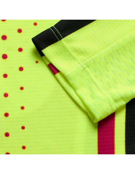 Maillot cross enfant Troy Lee Designs 2026 GP Pro Roller - Jaune fluo Fuchsia