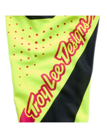 Maillot cross enfant Troy Lee Designs 2026 GP Pro Roller - Jaune fluo Fuchsia