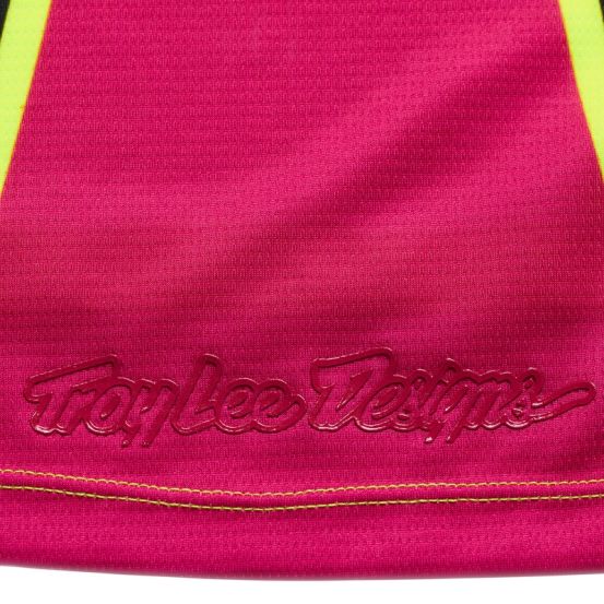 Maillot cross enfant Troy Lee Designs 2026 GP Pro Roller - Jaune fluo Fuchsia