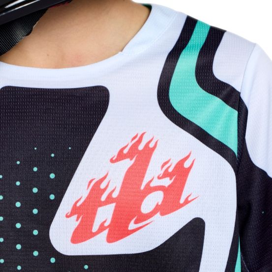 Maillot cross enfant Troy Lee Designs 2026 GP Pro Roller - Noir Bleu