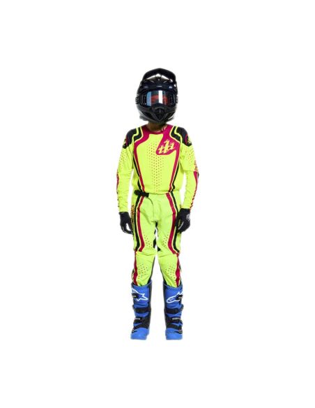 Pantalon cross enfant Troy Lee Designs 2026 GP Pro Roller - Jaune fluo Fuchsia