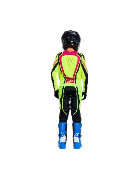 Pantalon cross enfant Troy Lee Designs 2026 GP Pro Roller - Jaune fluo Fuchsia