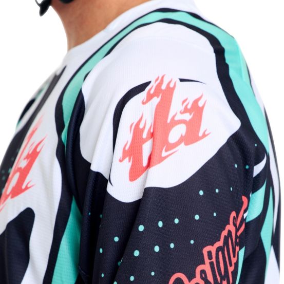 Maillot cross Troy Lee Designs 2026 GP Pro Roller - Noir Bleu