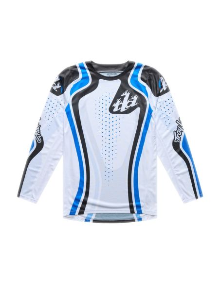 Maillot cross Troy Lee Designs 2026 GP Pro Roller - Blanc Bleu