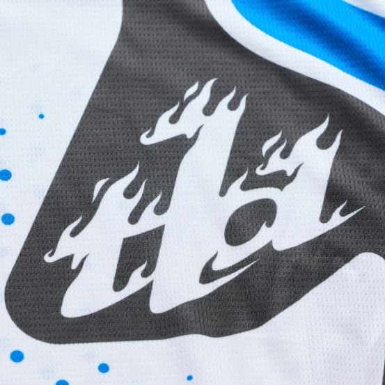 Maillot cross Troy Lee Designs 2026 GP Pro Roller - Blanc Bleu