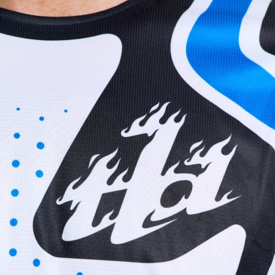 Maillot cross Troy Lee Designs 2026 GP Pro Roller - Blanc Bleu