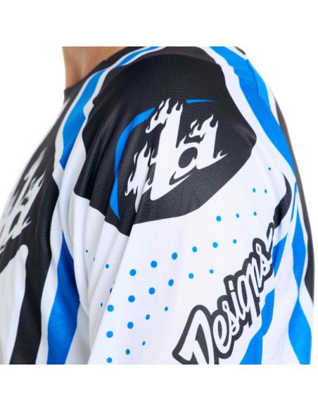 Maillot cross Troy Lee Designs 2026 GP Pro Roller - Blanc Bleu