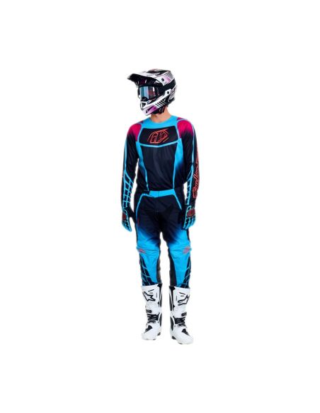 Pantalon cross Troy Lee Designs 2026 GP Pro Framework - Noir Bleu Cyan