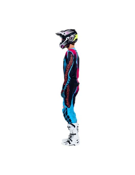 Pantalon cross Troy Lee Designs 2026 GP Pro Framework - Noir Bleu Cyan