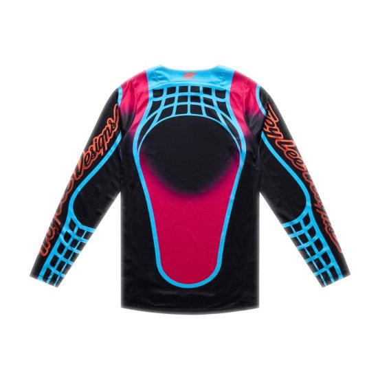 Maillot cross Troy Lee Designs 2026 GP Pro Framework - Noir Bleu Cyan