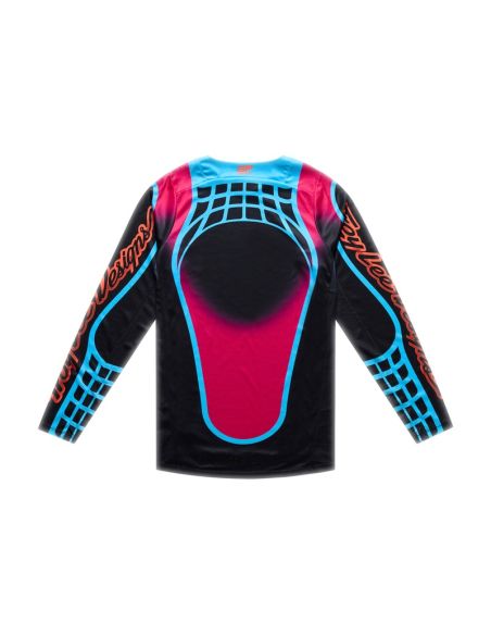 Maillot cross Troy Lee Designs 2026 GP Pro Framework - Noir Bleu Cyan