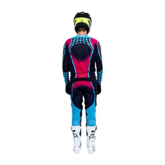 Maillot cross Troy Lee Designs 2026 GP Pro Framework - Noir Bleu Cyan