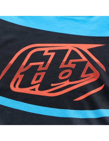 Maillot cross Troy Lee Designs 2026 GP Pro Framework - Noir Bleu Cyan