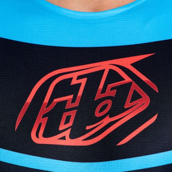 Maillot cross Troy Lee Designs 2026 GP Pro Framework - Noir Bleu Cyan