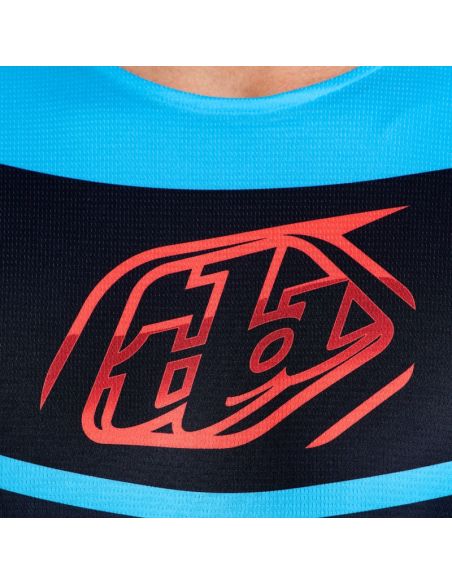 Maillot cross Troy Lee Designs 2026 GP Pro Framework - Noir Bleu Cyan