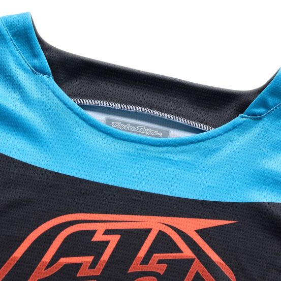 Maillot cross Troy Lee Designs 2026 GP Pro Framework - Noir Bleu Cyan