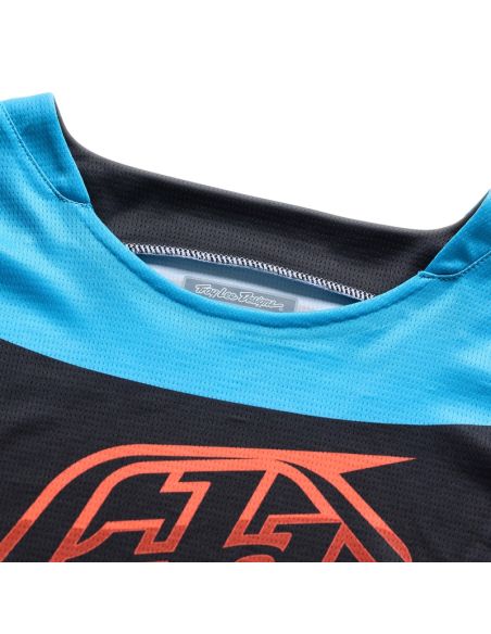 Maillot cross Troy Lee Designs 2026 GP Pro Framework - Noir Bleu Cyan