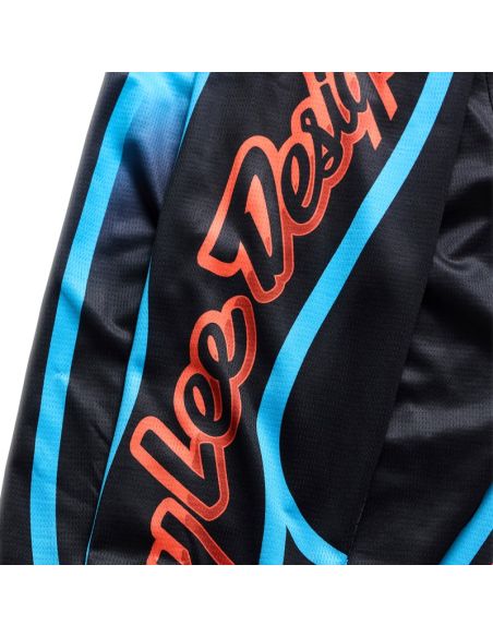 Maillot cross Troy Lee Designs 2026 GP Pro Framework - Noir Bleu Cyan