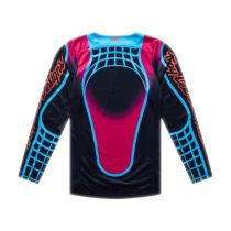 Maillot cross enfant Troy Lee Designs 2026 GP Pro Framework - Noir Bleu Cyan