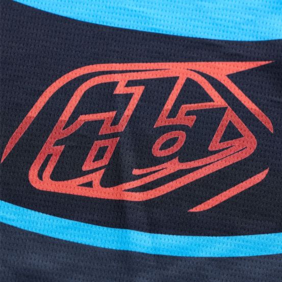 Maillot cross enfant Troy Lee Designs 2026 GP Pro Framework - Noir Bleu Cyan