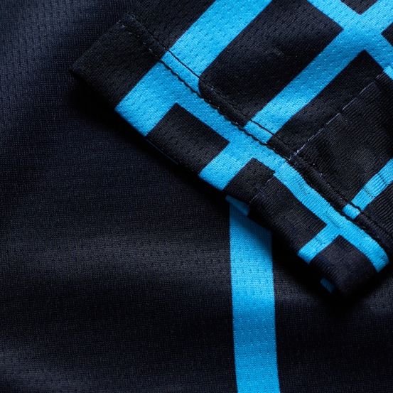 Maillot cross enfant Troy Lee Designs 2026 GP Pro Framework - Noir Bleu Cyan