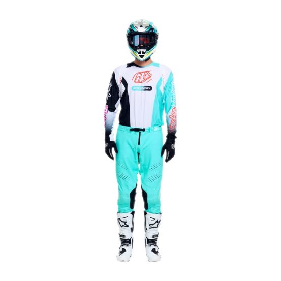 Maillot cross Troy Lee Designs 2026 SE Pro Sever - Blanc Bleu