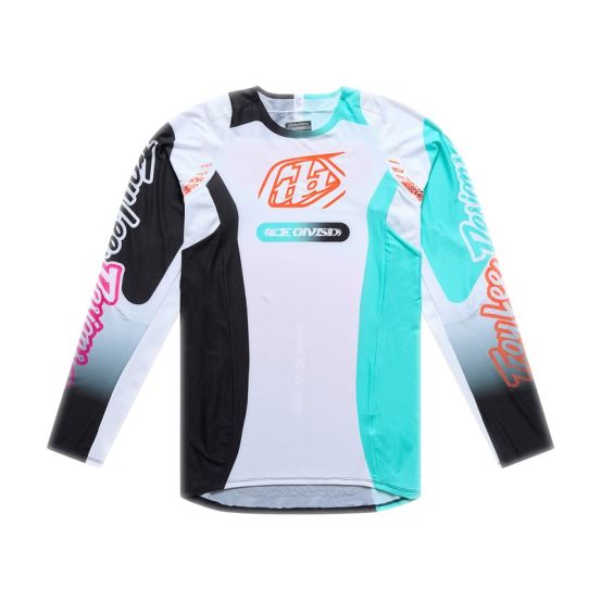 Maillot cross Troy Lee Designs 2026 SE Pro Sever - Blanc Bleu