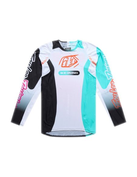 Maillot cross Troy Lee Designs 2026 SE Pro Sever - Blanc Bleu