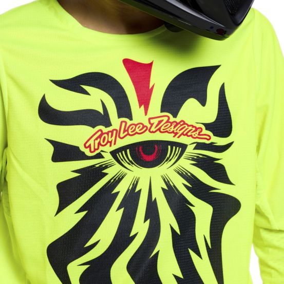 Maillot cross enfant Troy Lee Designs 2026 GP Pro Cyclops - Jaune fluo