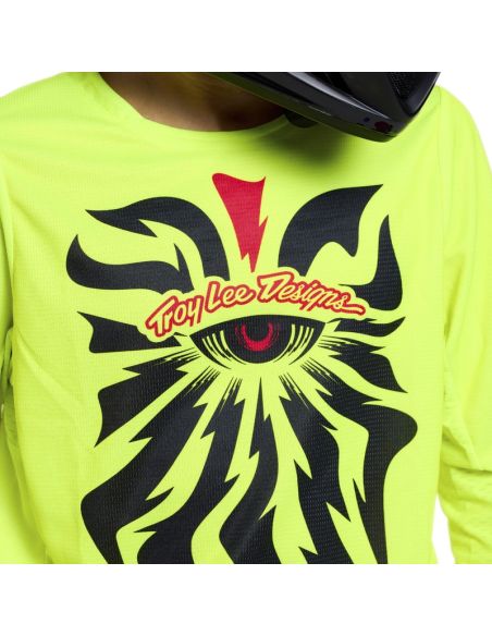 Maillot cross enfant Troy Lee Designs 2026 GP Pro Cyclops - Jaune fluo