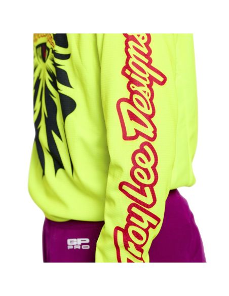 Maillot cross enfant Troy Lee Designs 2026 GP Pro Cyclops - Jaune fluo