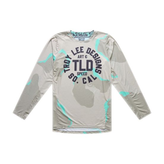 Maillot cross Troy Lee Designs 2026 GP Pro Air Camo - Aqua Désert