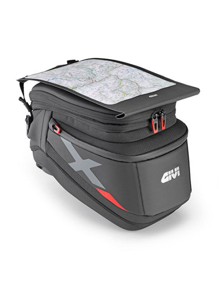 Sacoche de réservoir Givi XL05B Tanklock extensible DE 15 à 18 L - Honda Africa Twin / Triumph Tiger 1200 GT