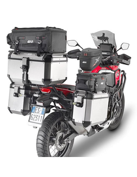 Sacoche de réservoir Givi XL05B Tanklock extensible DE 15 à 18 L - Honda Africa Twin / Triumph Tiger 1200 GT