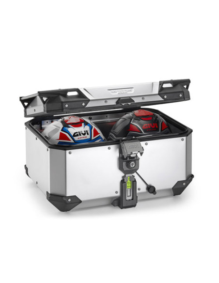 Top case Givi Monokey OBKEV58AA Trekker Outback EVO 58 Litres - Aluminium anodisé