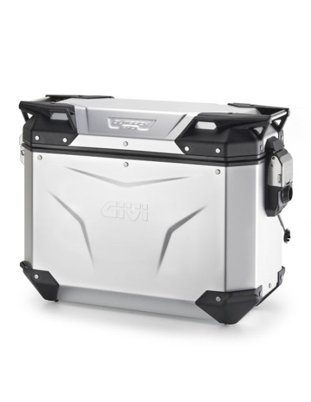 Valise latérale Givi Monokey OBKEV37AAL Trekker Outback EVO 37 Litres gauche - Aluminium anodisé