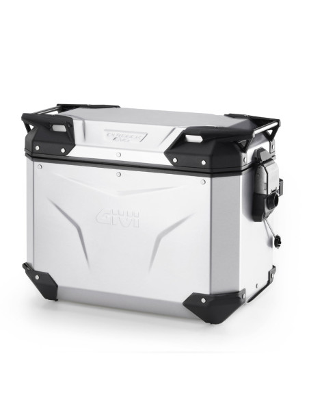 Valise latérale Givi Monokey OBKEV44AAL Trekker Outback EVO 44 Litres gauche - Aluminium anodisé