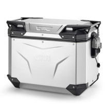Valise latérale Givi Monokey OBKEV48AAL Trekker Outback EVO 48 Litres gauche - Aluminium anodisé
