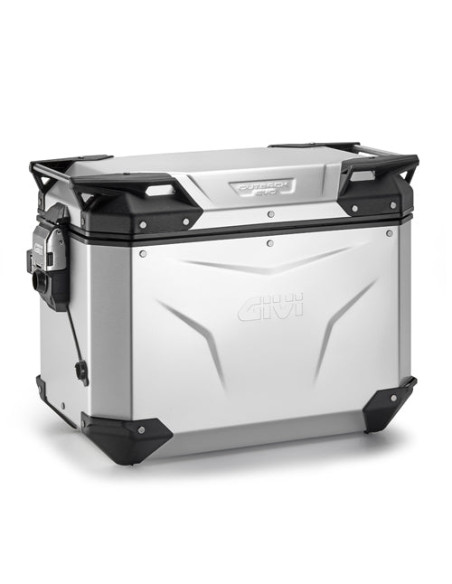 Valise latérale Givi Monokey OBKEV48AAL Trekker Outback EVO 48 Litres gauche - Aluminium anodisé