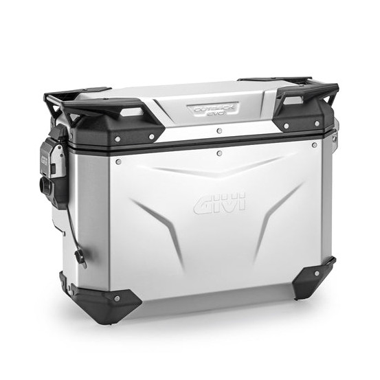 Valise latérale Givi Monokey OBKEVS33AAR Trekker Outback EVO 33 Litres droite - Aluminium anodisé