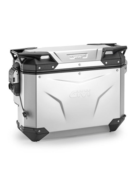 Valise latérale Givi Monokey OBKEVS33AAR Trekker Outback EVO 33 Litres droite - Aluminium anodisé