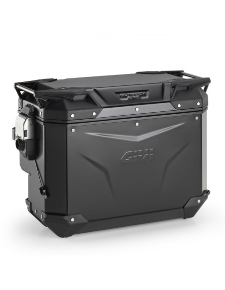 Valise latérale Givi Monokey OBKEVS40BR Trekker Outback EVO 40 Litres droite - Aluminium naturel